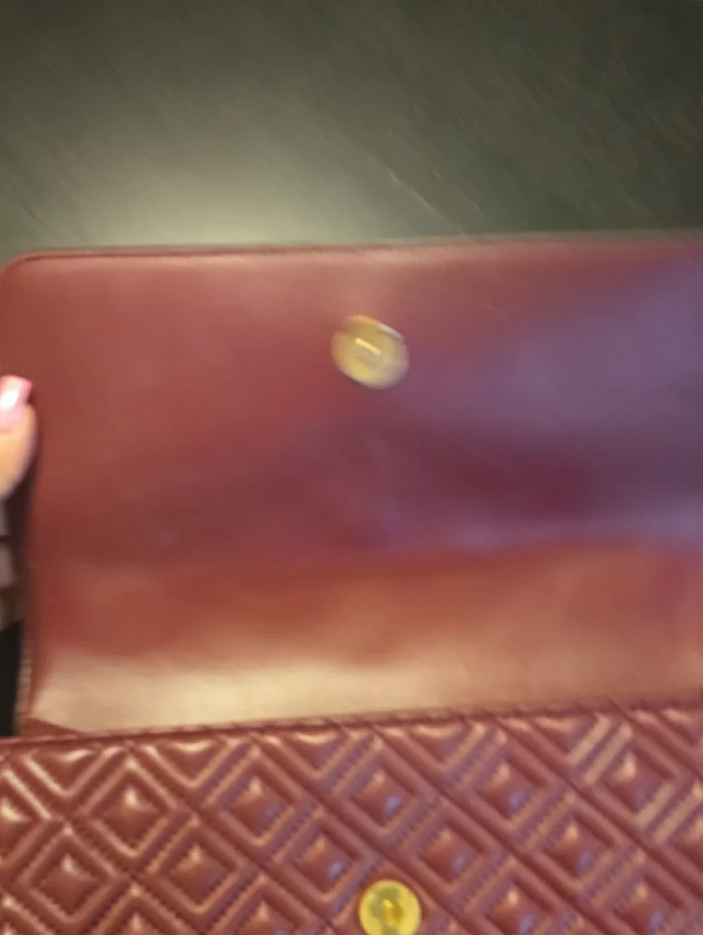 Tory Burch Fleming Shoulder Bag in Imperial Garnet- Excellent Condition